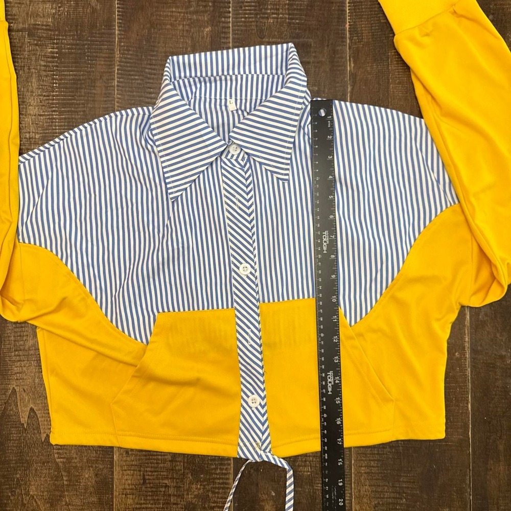 Women's colorblock cropped jacket - Picture 5 of 7